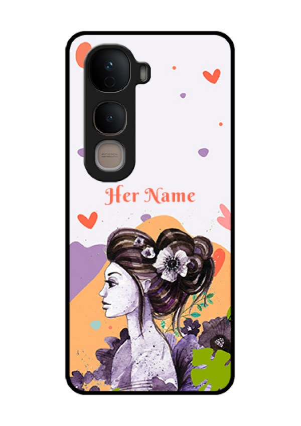 Vivo Y400 5G Custom Glass Phone Case - Woman And Nature Design