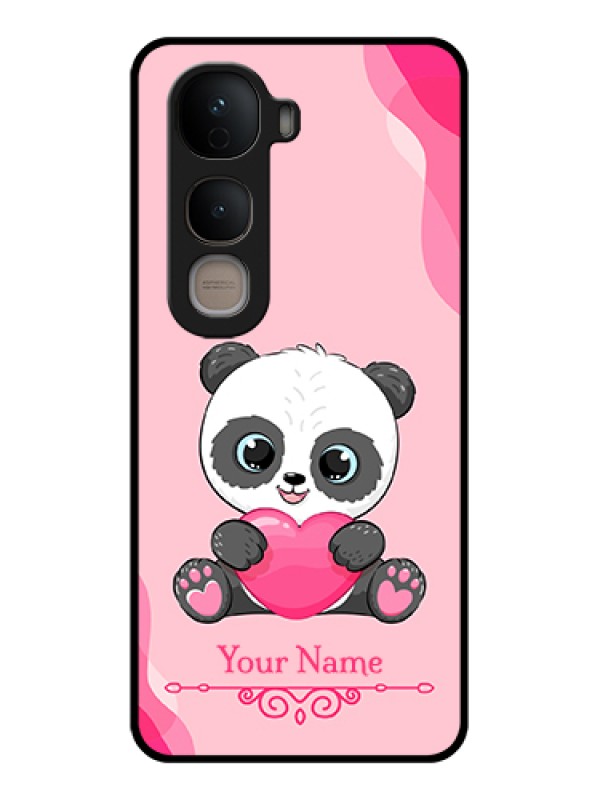 Custom Vivo Y400 5G Custom Glass Phone Case - Cute Panda Design