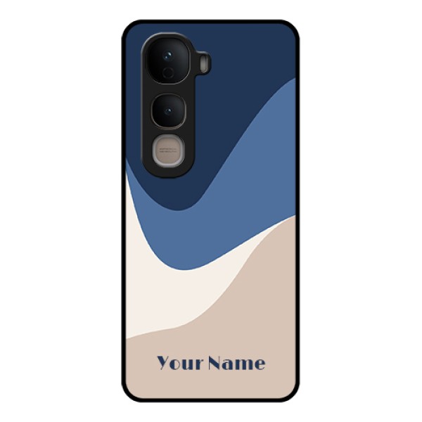 Vivo Y400 5G Custom Glass Phone Case - Abstract Drip Art Design