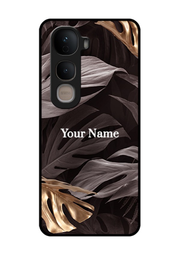Vivo Y400 5G Custom Glass Phone Case - Wild Leaves Digital Paint Design