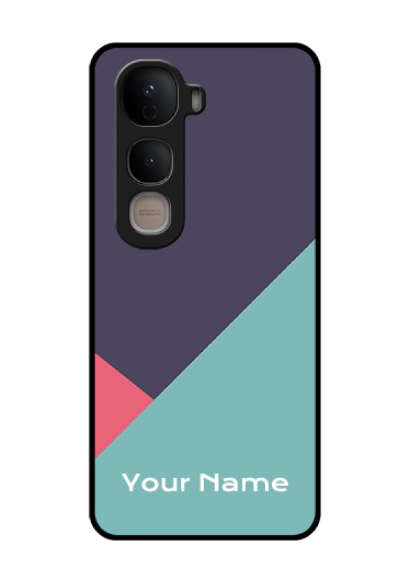 Vivo Y400 5G Custom Glass Phone Case - Tri Color Abstract Design
