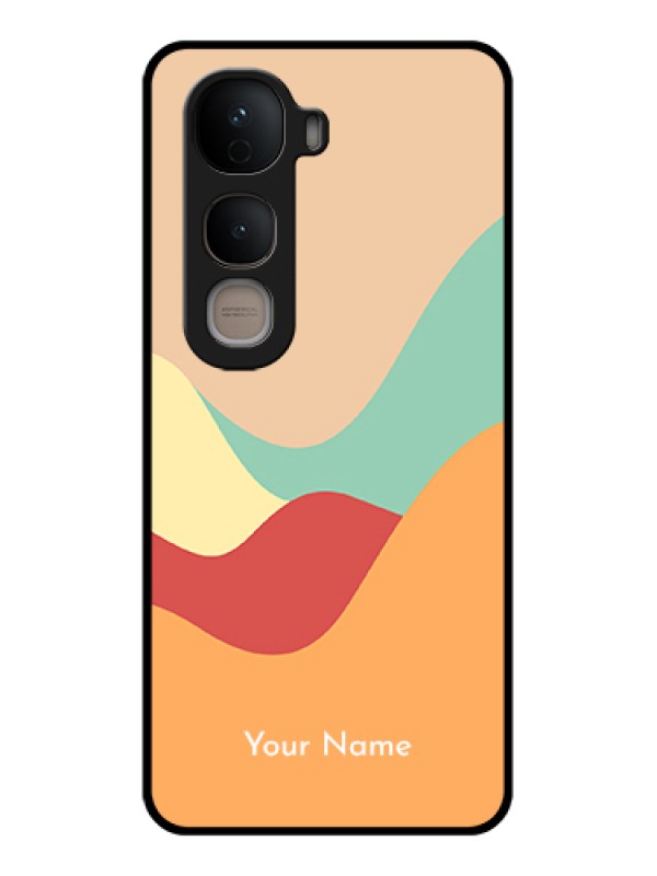 Custom Vivo Y400 5G Custom Glass Phone Case - Ocean Waves Multi - Colour Design