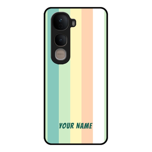 Vivo Y400 5G Custom Glass Phone Case - Multi - Colour Stripes Design Vivo Y400 5G Custom Glass Phone Case - Multi - Colour Stripes Design