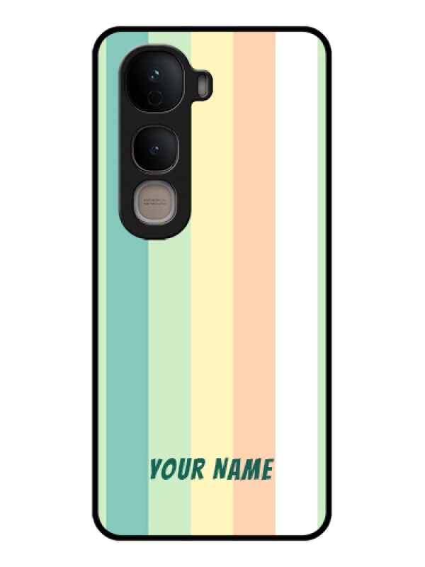 Custom Vivo Y400 5G Custom Glass Phone Case - Multi - Colour Stripes Design
