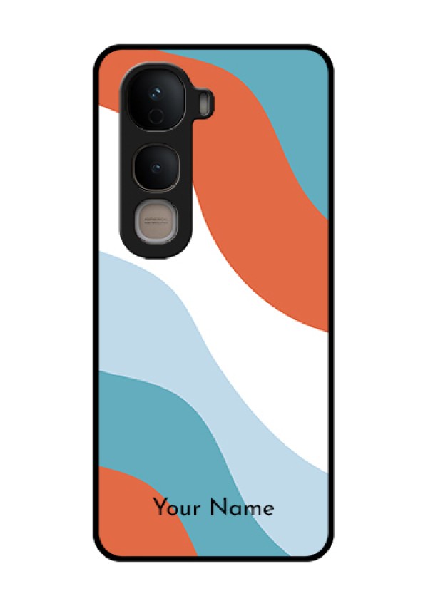Vivo Y400 5G Custom Glass Phone Case - Coloured Waves Design