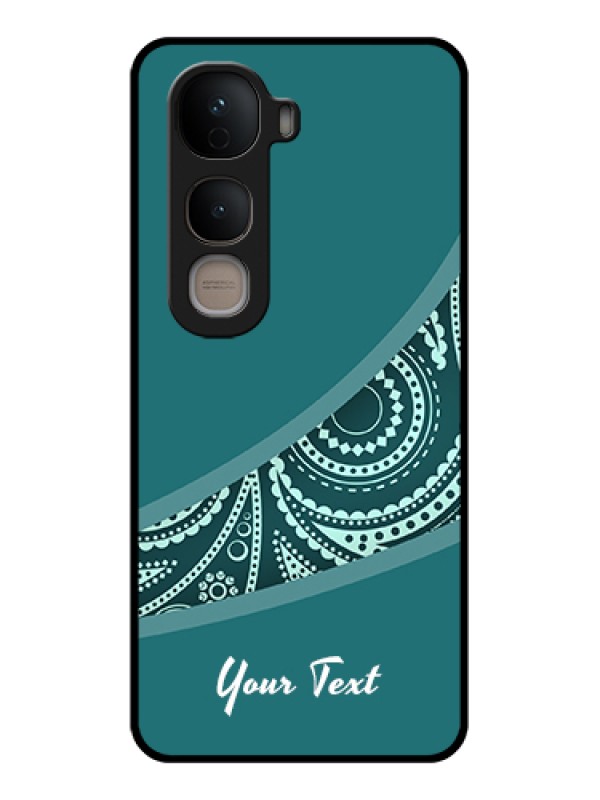 Custom Vivo Y400 5G Custom Glass Phone Case - Semi Visible Floral Design
