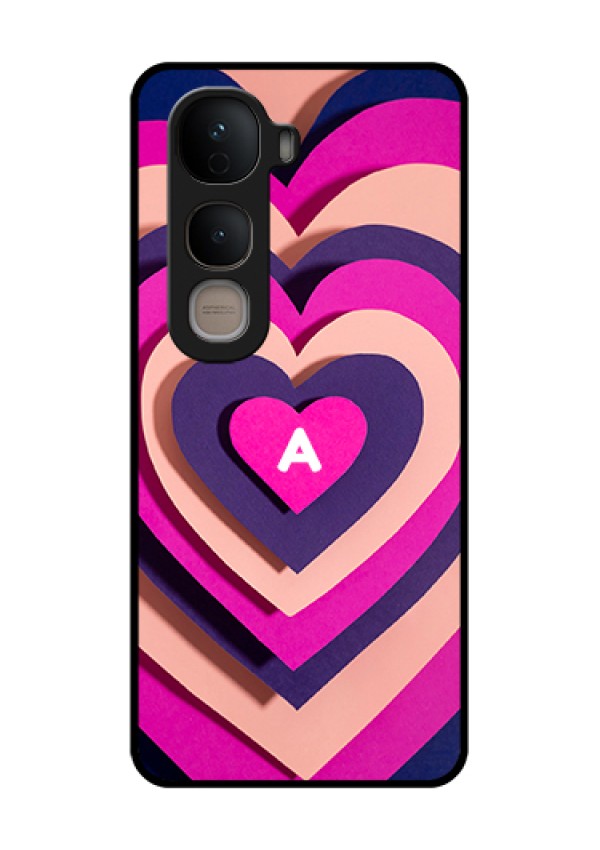 Vivo Y400 5G Custom Glass Phone Case - Cute Heart Pattern Design