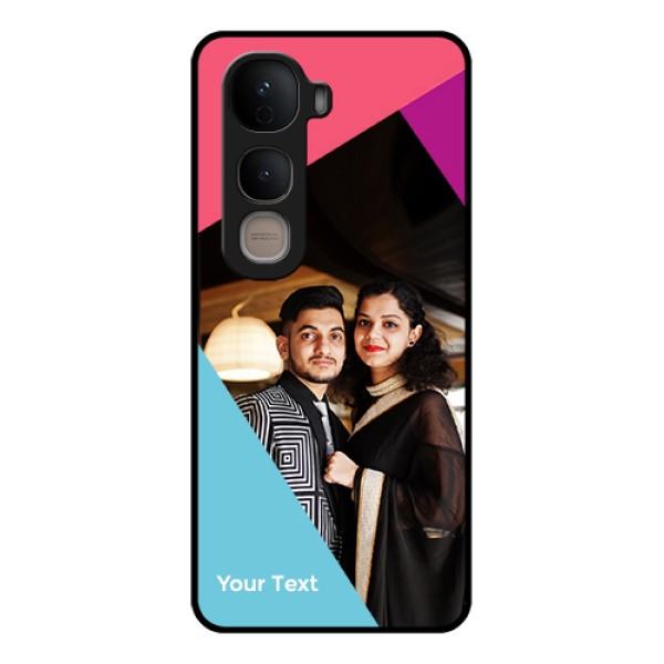 Vivo Y400 5G Custom Glass Phone Case - Stacked Triple Colour Design