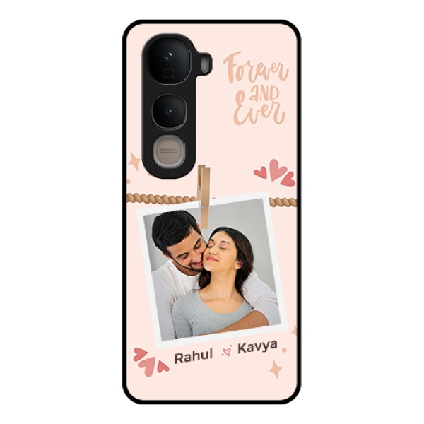 Vivo Y400 5G Custom Glass Phone Case - Forever And Ever Love Design Vivo Y400 5G Custom Glass Phone Case - Forever And Ever Love Design