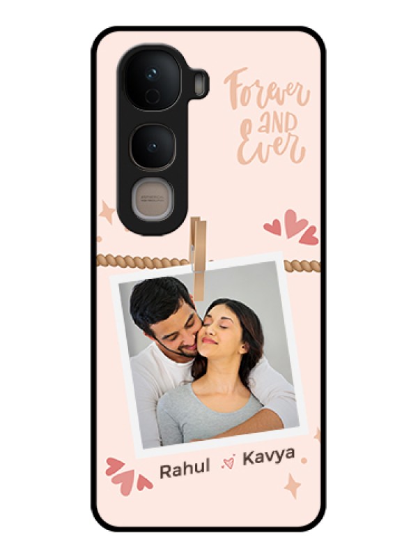 Custom Vivo Y400 5G Custom Glass Phone Case - Forever And Ever Love Design