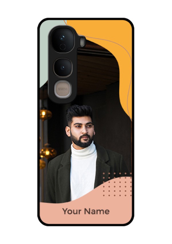 Vivo Y400 5G Custom Glass Phone Case - Tri - Coloured Overlay Design