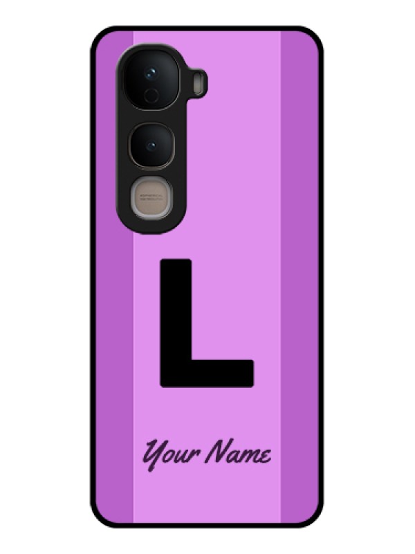 Custom Vivo Y400 5G Custom Glass Phone Case - Tricolor Custom Text Design