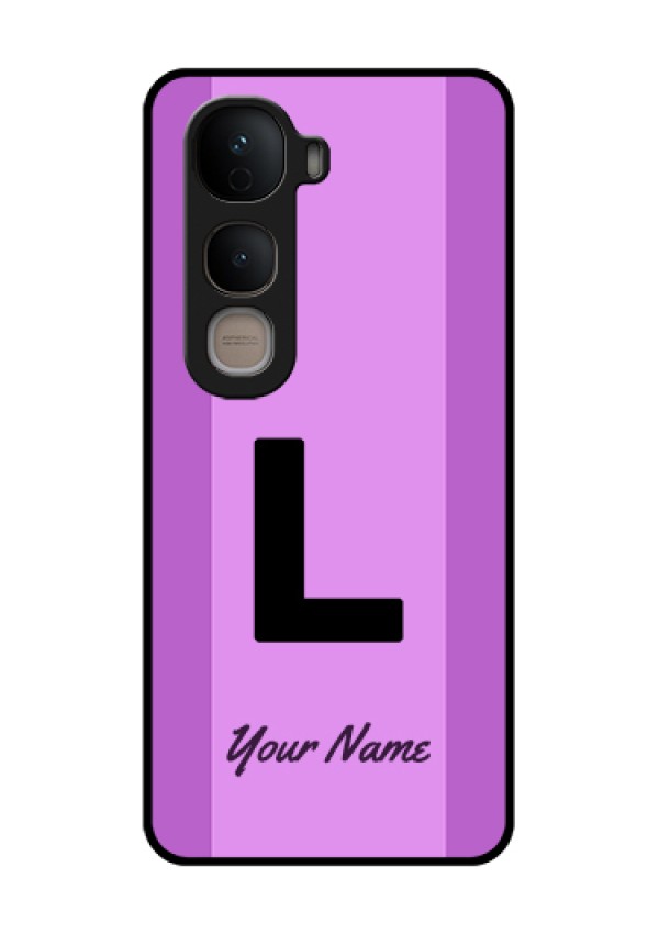 Vivo Y400 5G Custom Glass Phone Case - Tricolor Custom Text Design