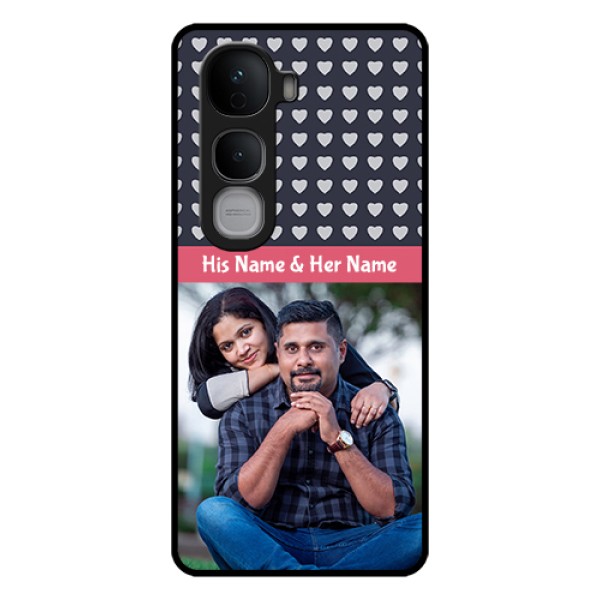 Vivo Y400 Pro 5G Custom Glass Phone Case - Love Symbols Design Vivo Y400 Pro 5G Custom Glass Phone Case - Love Symbols Design