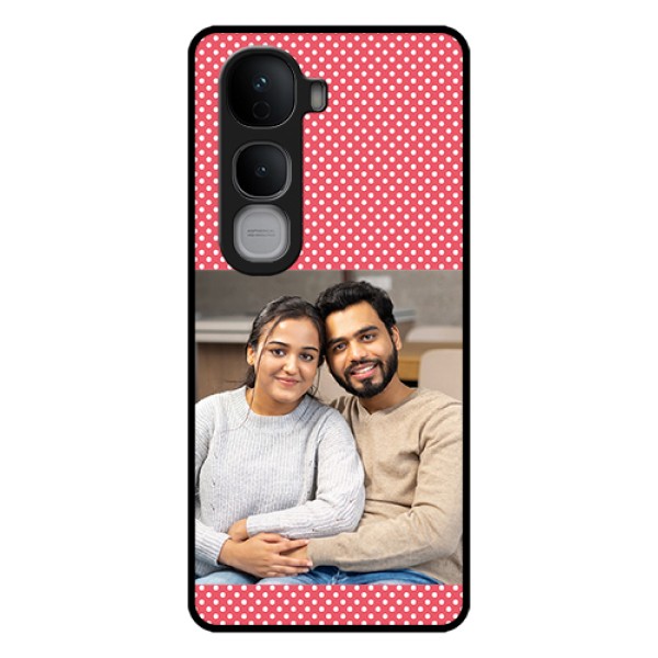 Vivo Y400 Pro 5G Custom Glass Phone Case - White Dotted Design