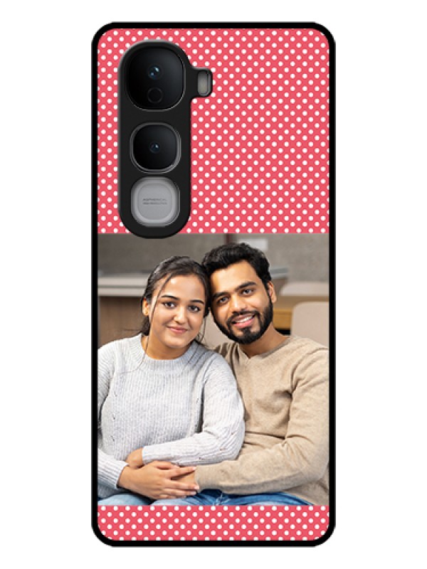 Custom Vivo Y400 Pro 5G Custom Glass Phone Case - White Dotted Design