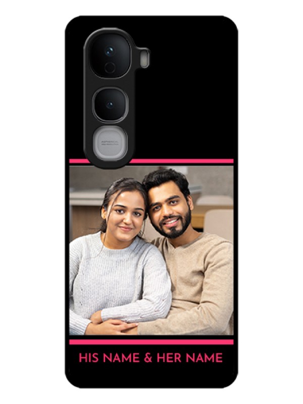 Custom Vivo Y400 Pro 5G Custom Glass Phone Case - With Add Text Design