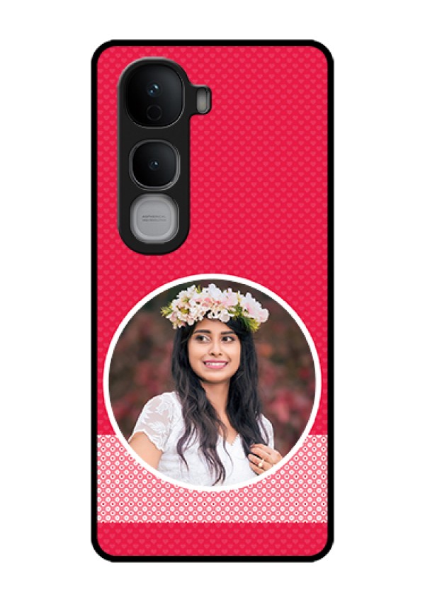Vivo Y400 Pro 5G Custom Glass Phone Case - Pink Color Pattern Design