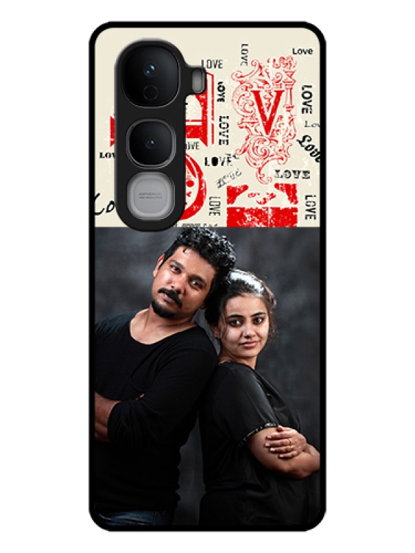 Custom Vivo Y400 Pro 5G Custom Glass Phone Case - Trendy Love Design Case