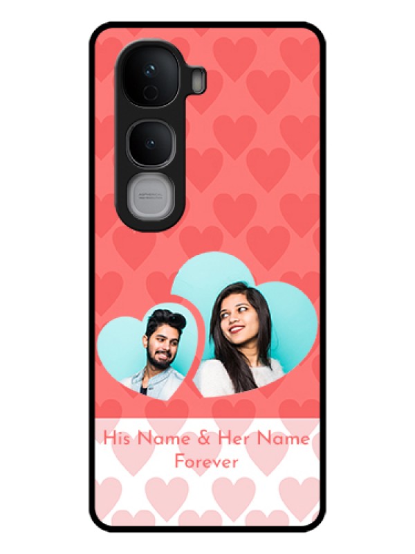 Custom Vivo Y400 Pro 5G Custom Glass Phone Case - Couple Pic Upload Design