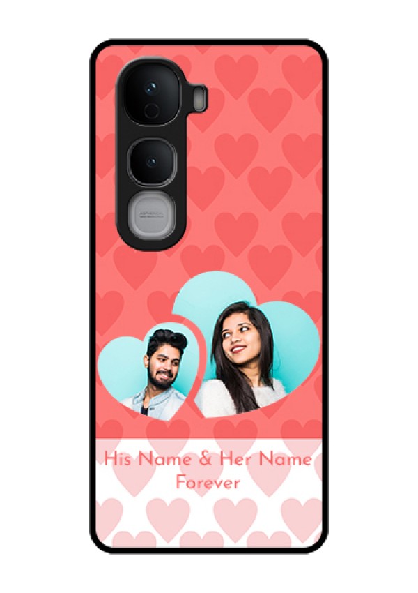 Vivo Y400 Pro 5G Custom Glass Phone Case - Couple Pic Upload Design