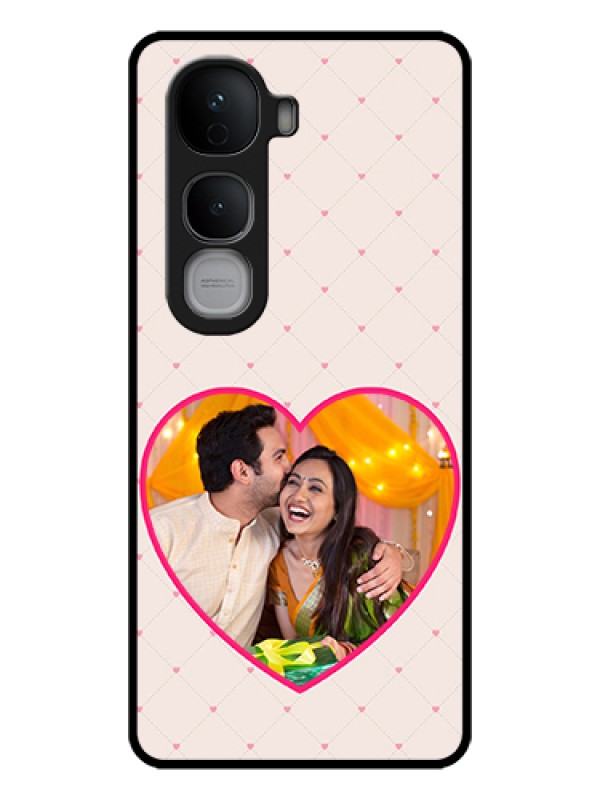 Custom Vivo Y400 Pro 5G Custom Glass Phone Case - Heart Shape Design