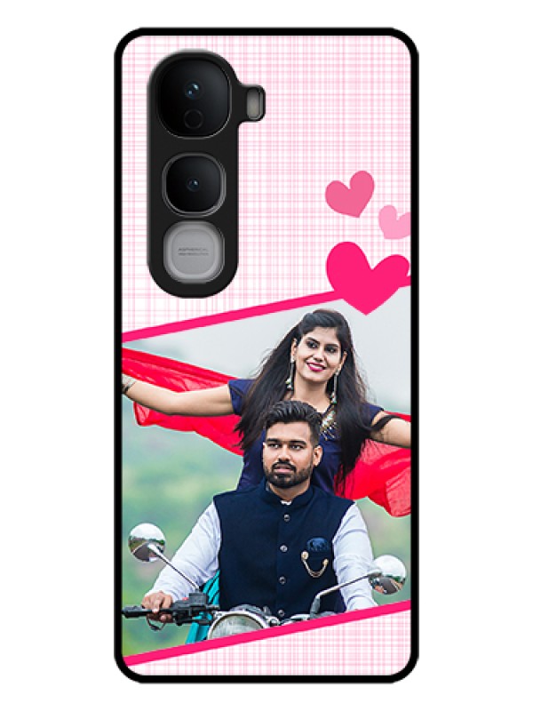 Custom Vivo Y400 Pro 5G Custom Glass Phone Case - Love Shape Heart Design