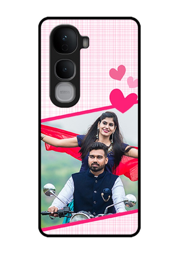 Vivo Y400 Pro 5G Custom Glass Phone Case - Love Shape Heart Design
