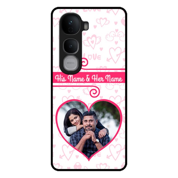 Vivo Y400 Pro 5G Custom Glass Phone Case - Heart Shape Love Design Vivo Y400 Pro 5G Custom Glass Phone Case - Heart Shape Love Design