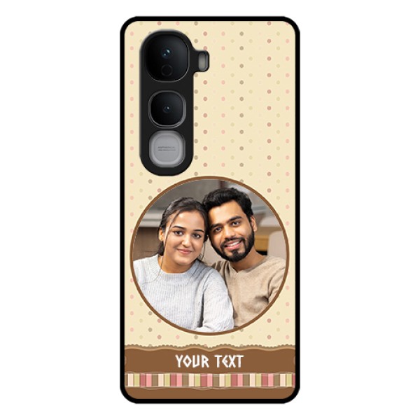 Vivo Y400 Pro 5G Custom Glass Phone Case - Brown Dotted Mobile Case Design Vivo Y400 Pro 5G Custom Glass Phone Case - Brown Dotted Mobile Case Design