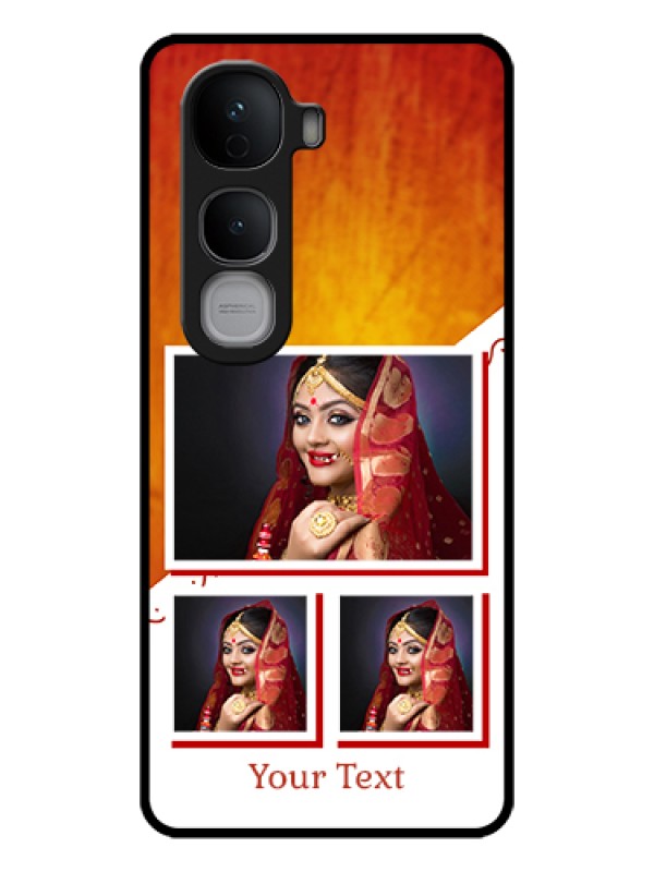Custom Vivo Y400 Pro 5G Custom Glass Phone Case - Wedding Memories Design