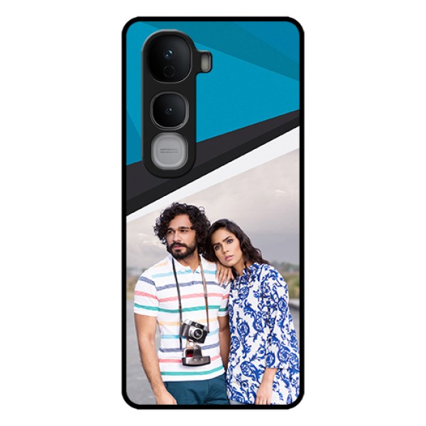 Vivo Y400 Pro 5G Custom Glass Phone Case - Simple Pattern Photo Upload Design Vivo Y400 Pro 5G Custom Glass Phone Case - Simple Pattern Photo Upload Design