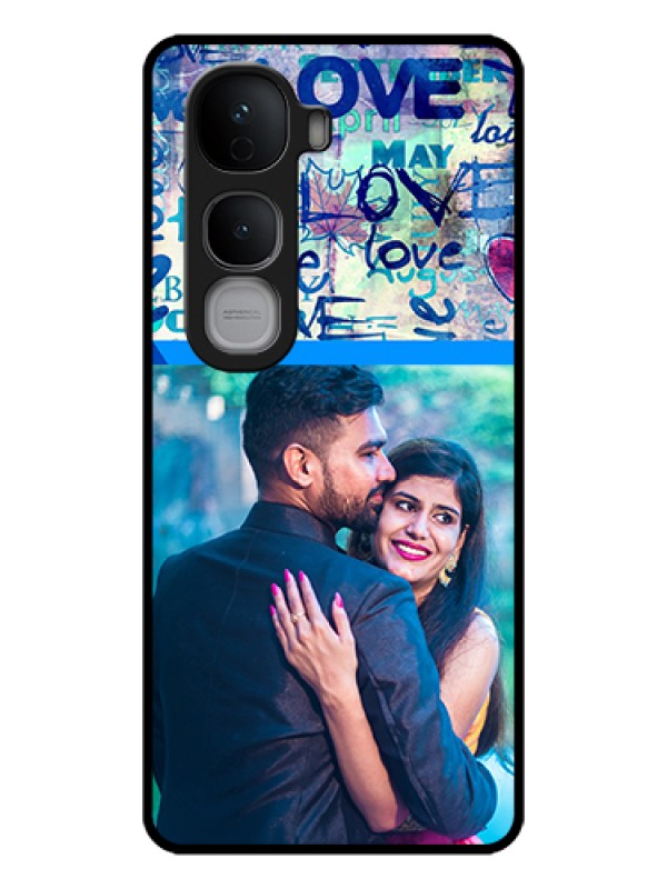 Custom Vivo Y400 Pro 5G Custom Glass Phone Case - Colorful Love Design