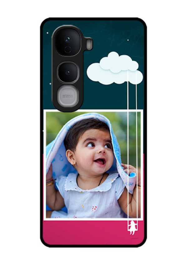 Vivo Y400 Pro 5G Custom Glass Phone Case - Cute Girl With Cloud Design