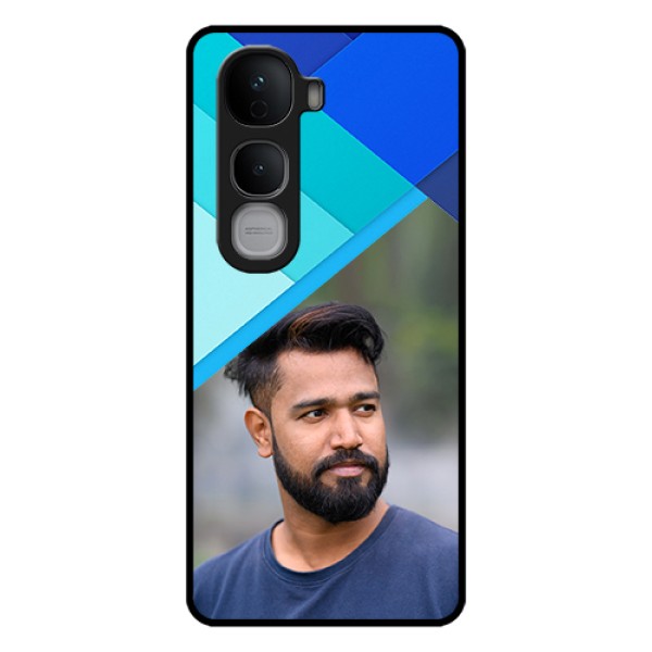 Vivo Y400 Pro 5G Custom Glass Phone Case - Blue Pattern Design