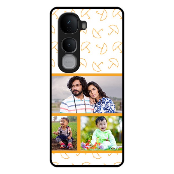 Vivo Y400 Pro 5G Custom Glass Phone Case - Yellow Pattern Design