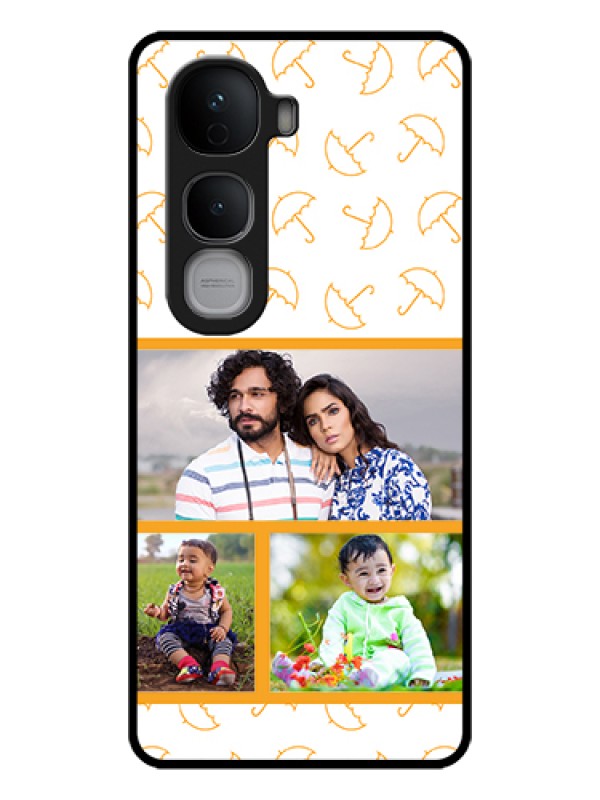 Custom Vivo Y400 Pro 5G Custom Glass Phone Case - Yellow Pattern Design