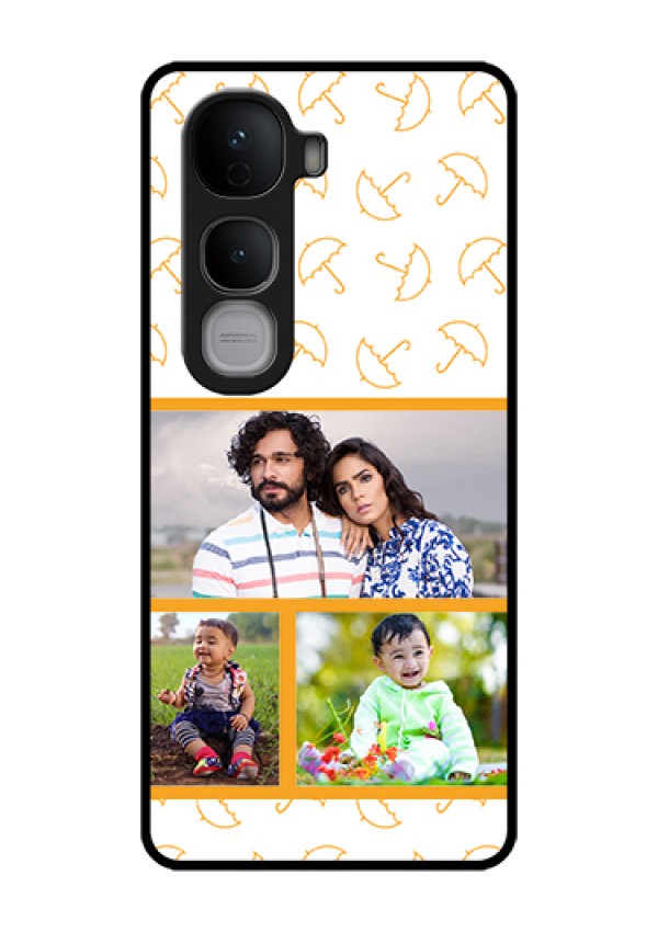 Vivo Y400 Pro 5G Custom Glass Phone Case - Yellow Pattern Design