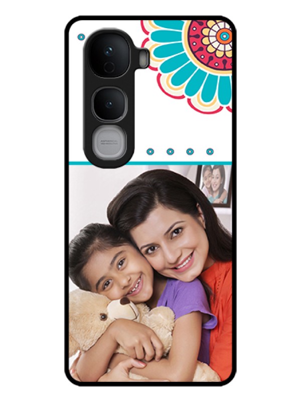 Custom Vivo Y400 Pro 5G Custom Glass Phone Case - Flower Design