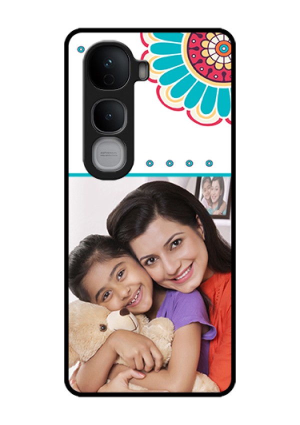 Vivo Y400 Pro 5G Custom Glass Phone Case - Flower Design