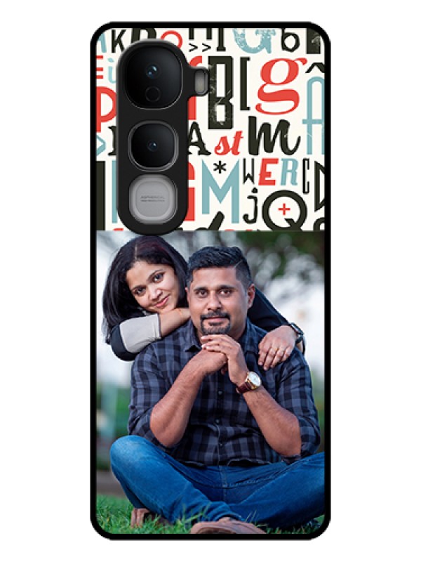 Custom Vivo Y400 Pro 5G Custom Glass Phone Case - Alphabet Design