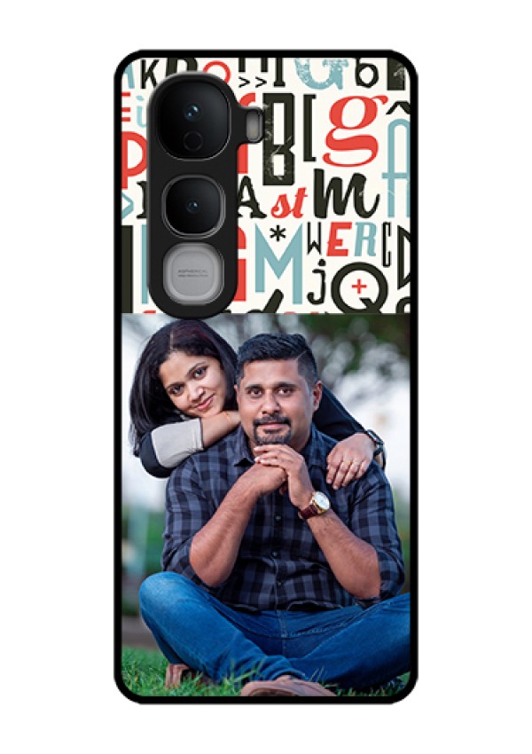 Vivo Y400 Pro 5G Custom Glass Phone Case - Alphabet Design