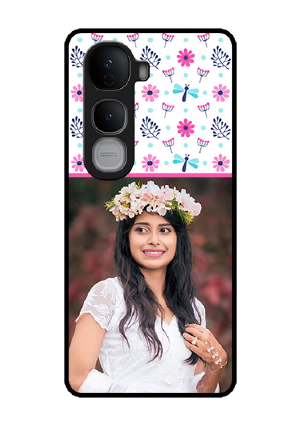 Vivo Y400 Pro 5G Custom Glass Phone Case - Colorful Flower Design