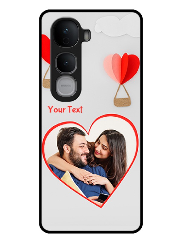 Custom Vivo Y400 Pro 5G Custom Glass Phone Case - Parachute Love Design