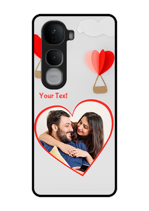 Vivo Y400 Pro 5G Custom Glass Phone Case - Parachute Love Design