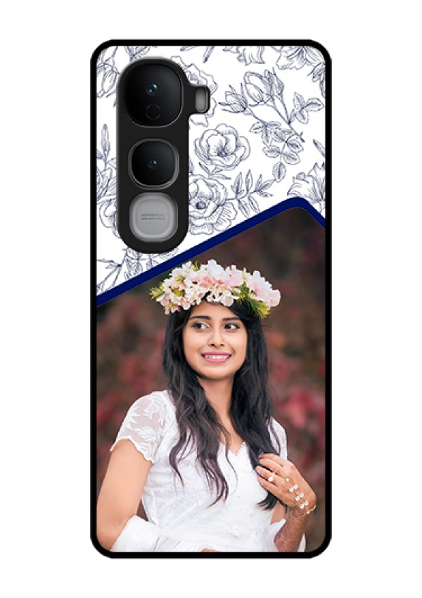 Vivo Y400 Pro 5G Custom Glass Phone Case - Classy Floral Design
