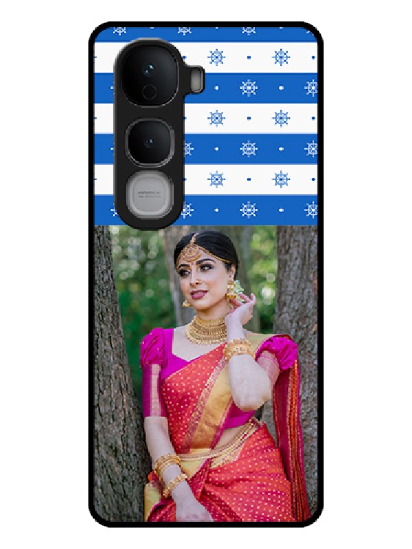 Custom Vivo Y400 Pro 5G Custom Glass Phone Case - Snow Pattern Design