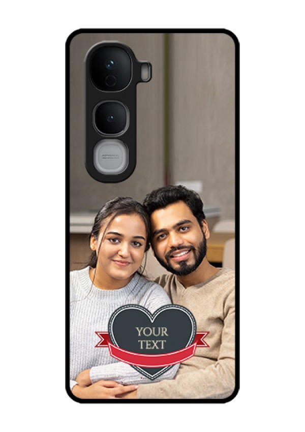 Vivo Y400 Pro 5G Custom Glass Phone Case - Just Married Couple Design