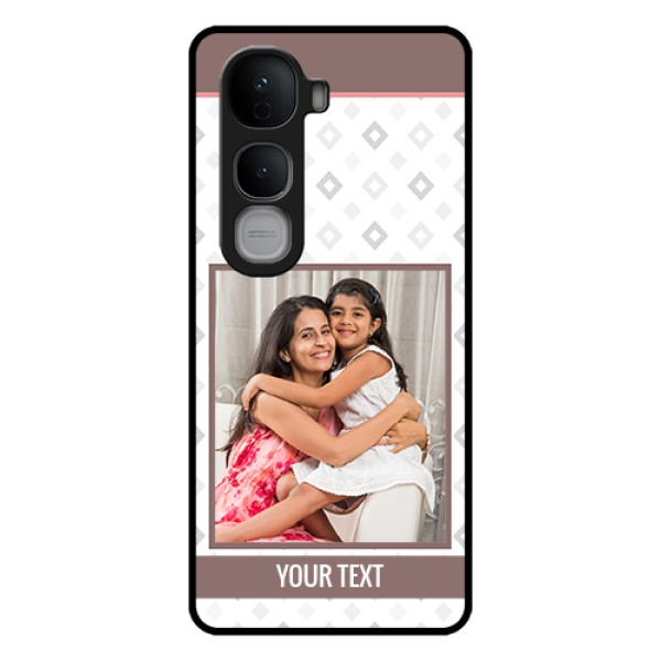 Vivo Y400 Pro 5G Custom Glass Phone Case - Simple Diamond Design