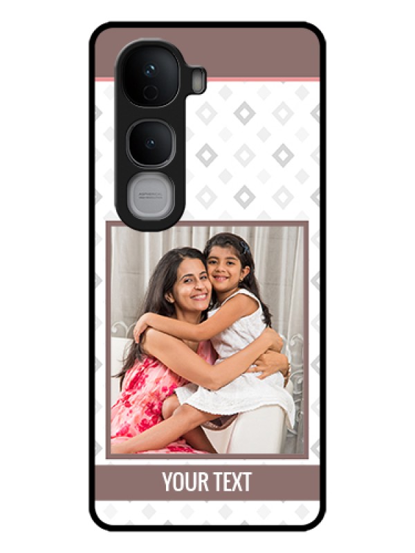 Custom Vivo Y400 Pro 5G Custom Glass Phone Case - Simple Diamond Design